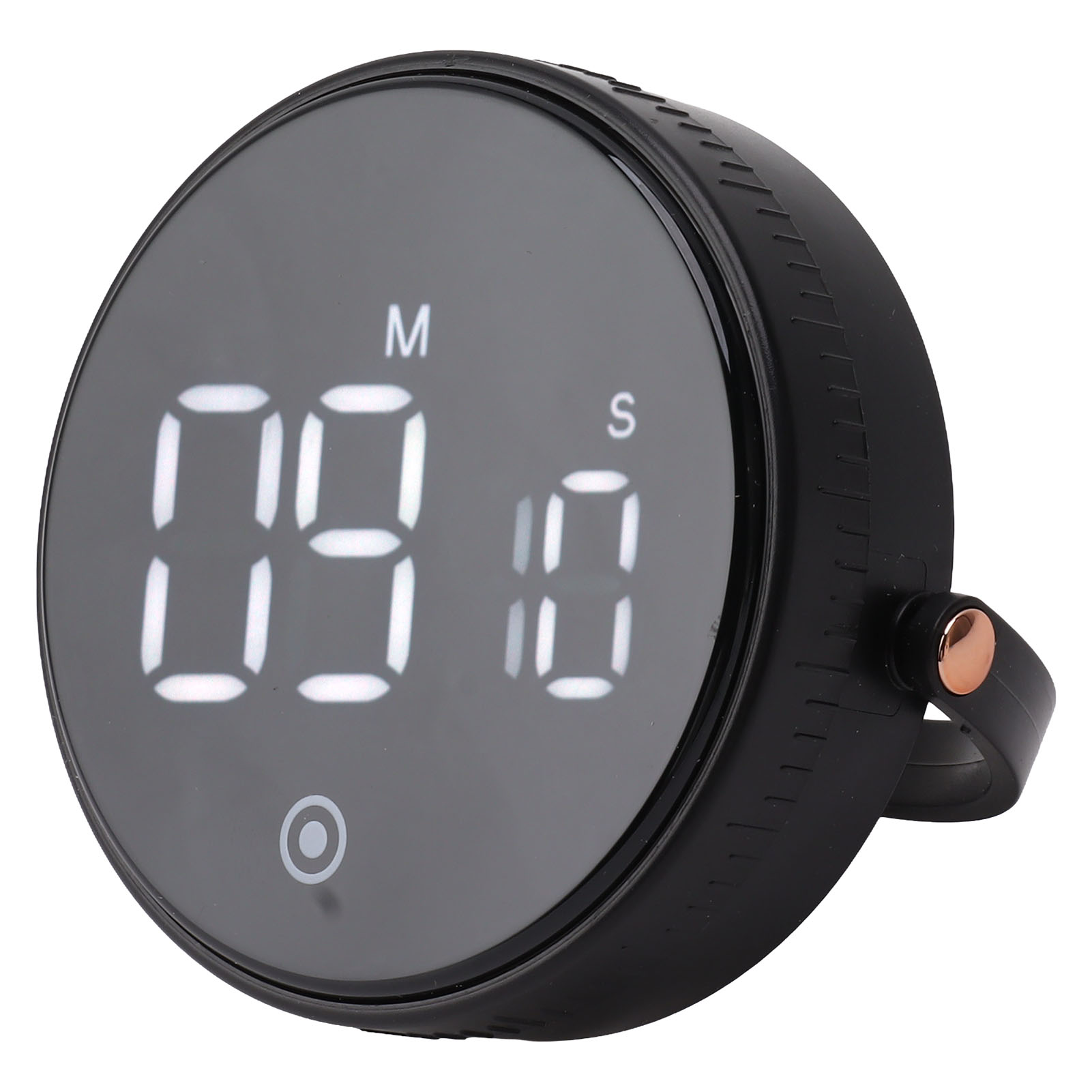 Digitaler Küchentimer Mit Drehbarem Timer, Einstellbarer Lautstärke Und Led-anzeige Für Kochen, Fitness Und Hausaufgaben (schwarz)