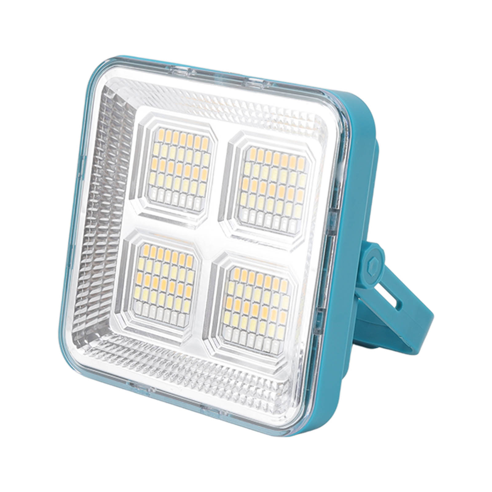 Tragbare, Magnetische Led-solar-arbeitsleuchte Mit Solarfunktion Für Camping Und Outdoor-notbeleuchtung (blau)