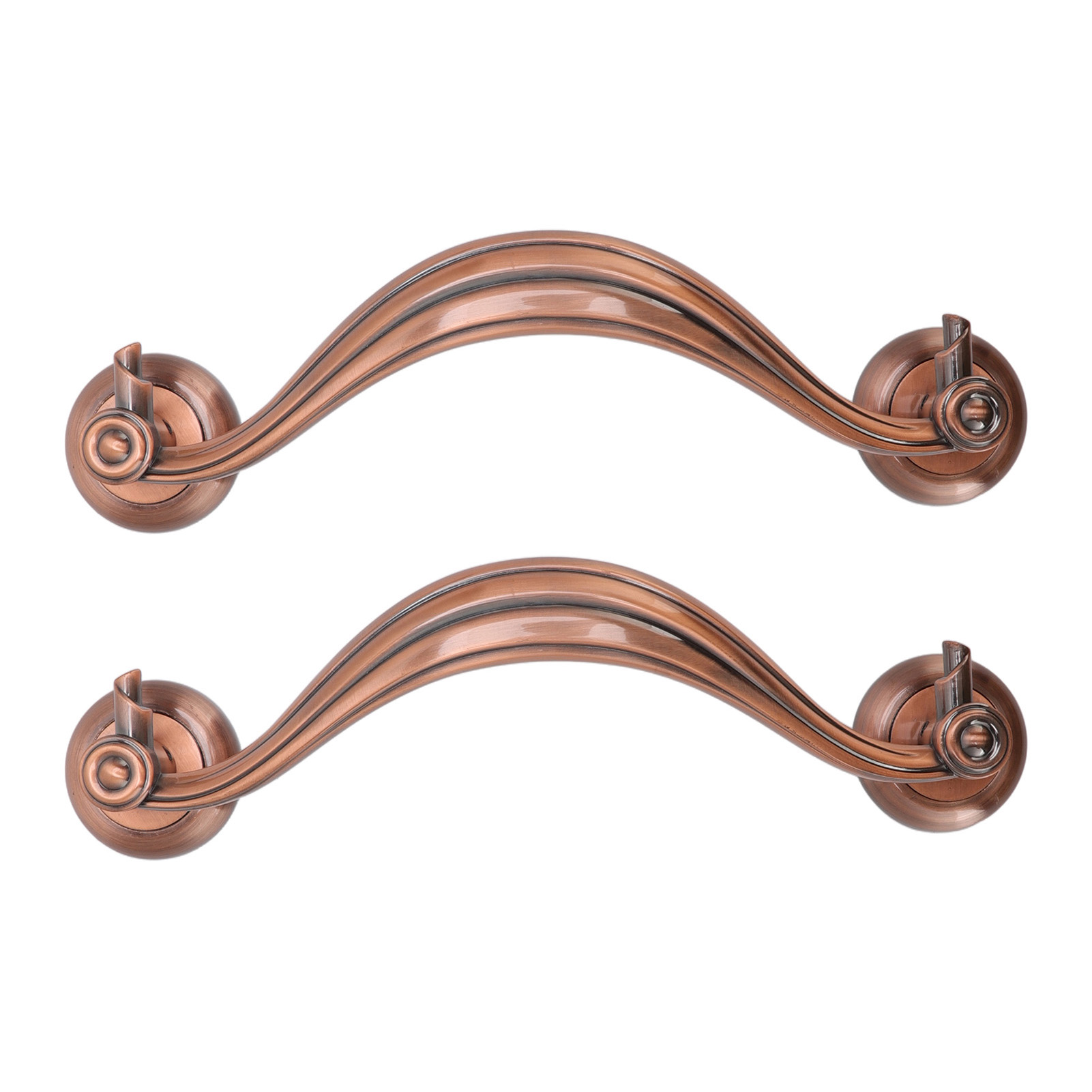 Antiker Türgriff Im Europäischen Stil, Großer Retro-druckgriff Aus Zinklegierung Für Schränke Und Schubladen, 9815, Rot-antikbronze, 305 Mm