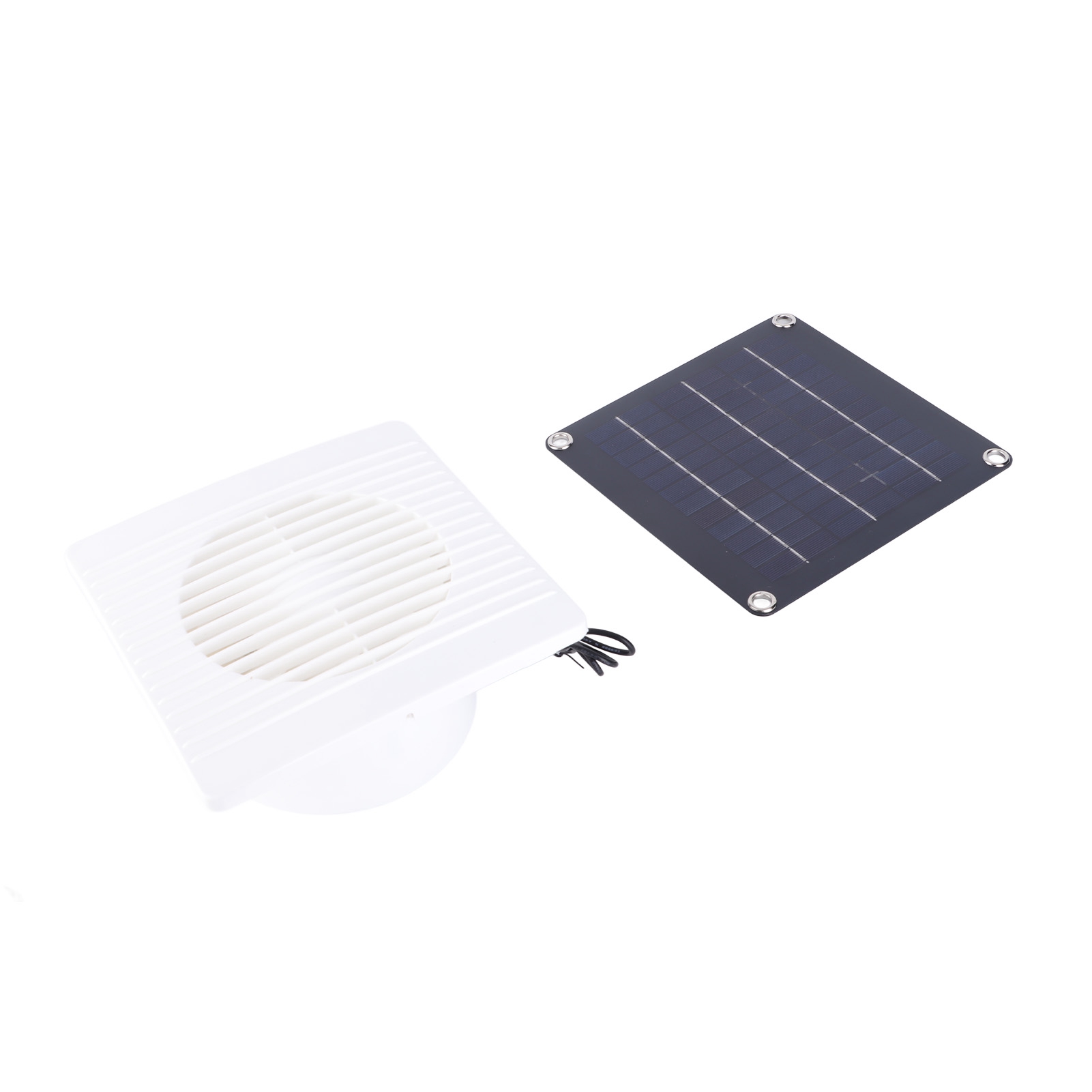 Solar-abluftventilator Ip67 Wasserdicht, 15 Cm (6 Zoll), Sicherer 10-w-12-v-solarpanel-ventilator Für Hühnerstall, Schuppen Und Haustierhaus