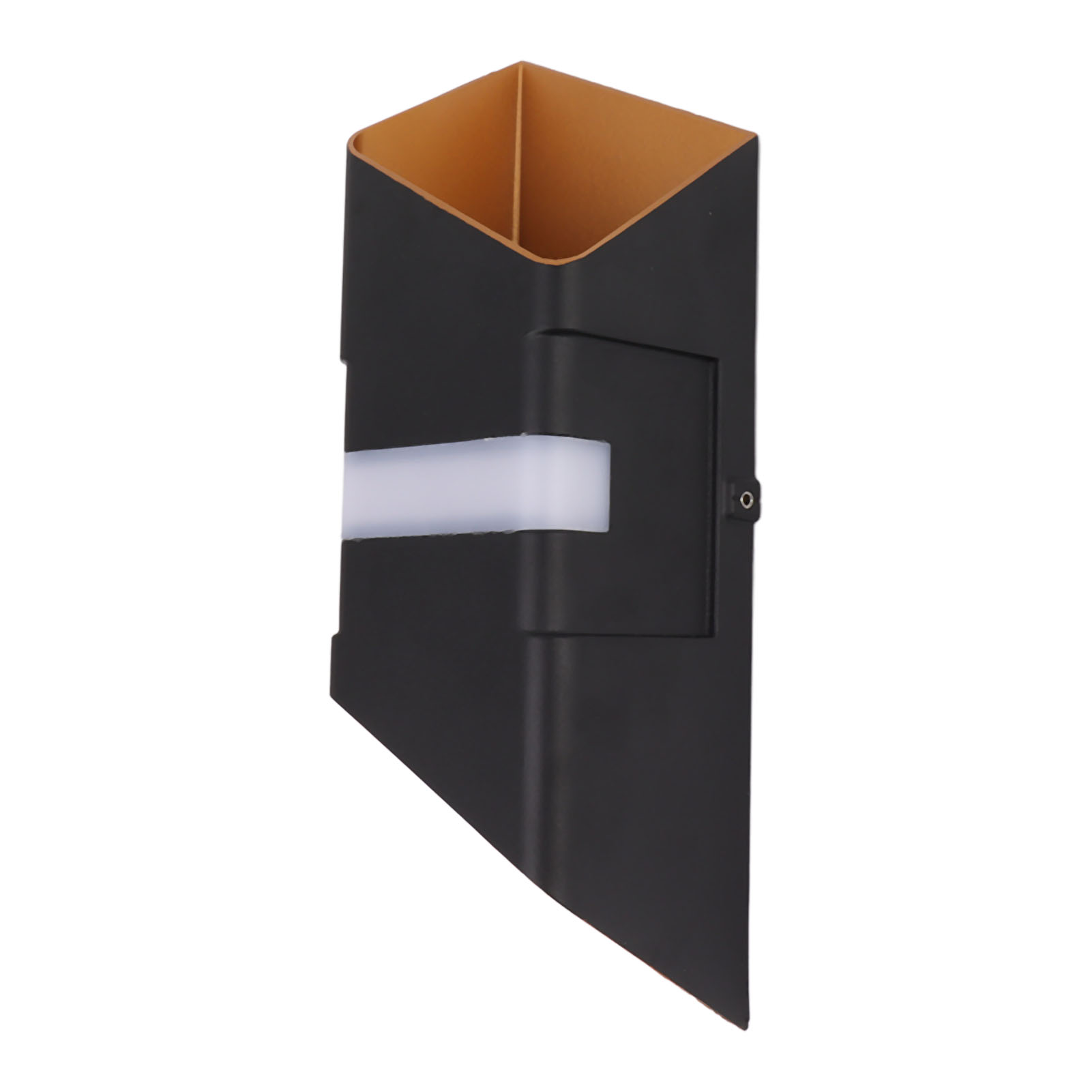 Moderne Außenwandleuchte, Schwarz-golden, Nach Oben Und Unten Leuchtend, Led, 10 W, 3000 K, Wasserdicht, Für Den Innenbereich, Geeignet Für Hof, Eingangsbereich Und Garten, 85–265 V