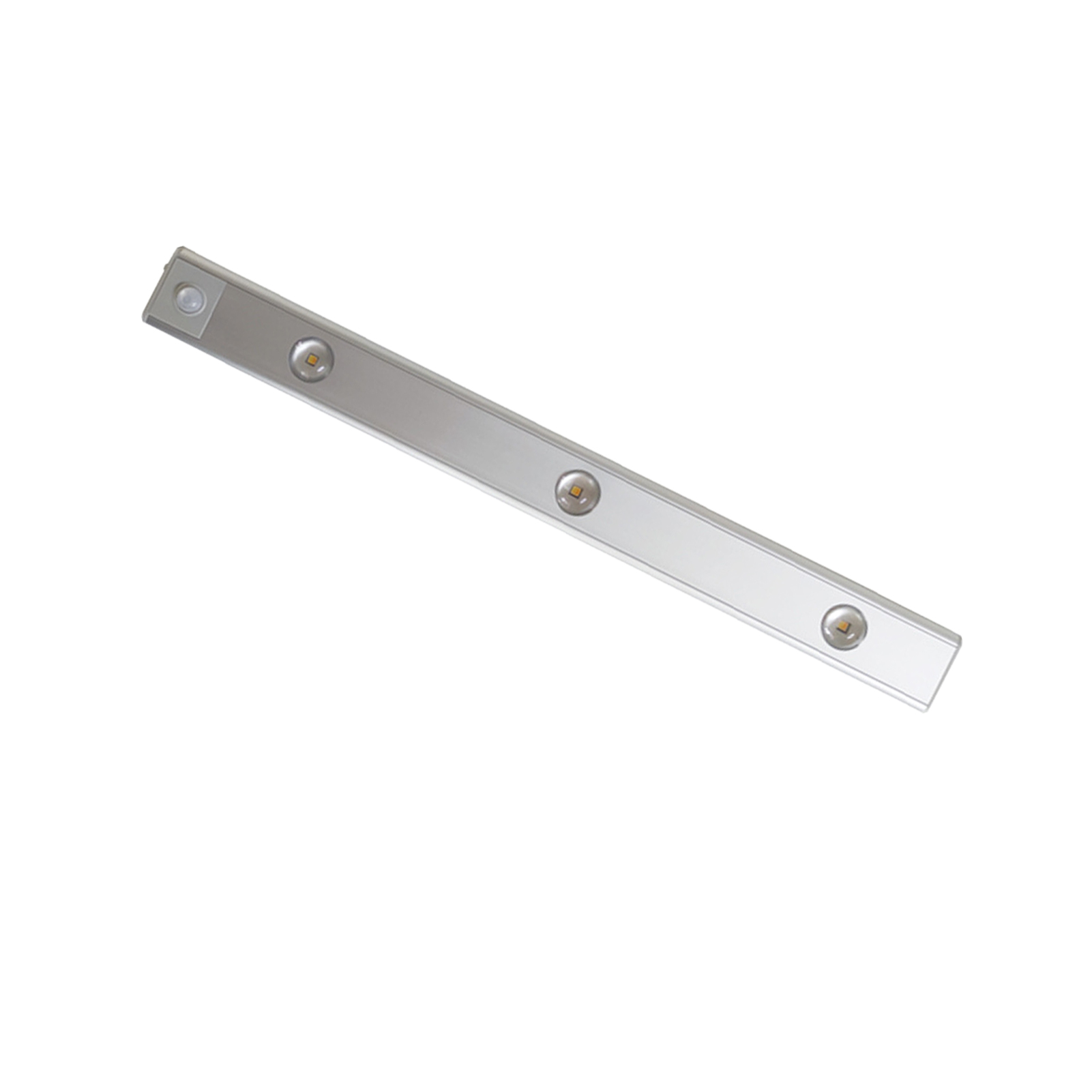 Ultradünne, Intelligente, Wiederaufladbare, Kabellose Led-schrankleuchte Mit Bewegungssensor, 40 Cm / 15,7 Zoll, Silber