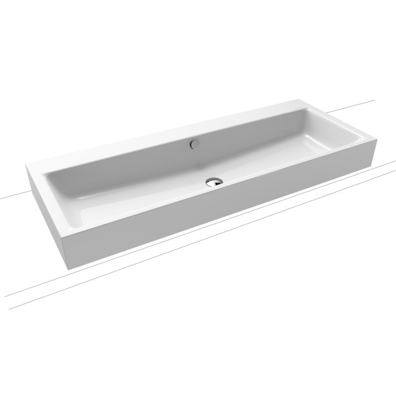 Kaldewei Puro Aufsatzwaschtisch 3168 Ohne Hahnlochbohrung, 120 Cm