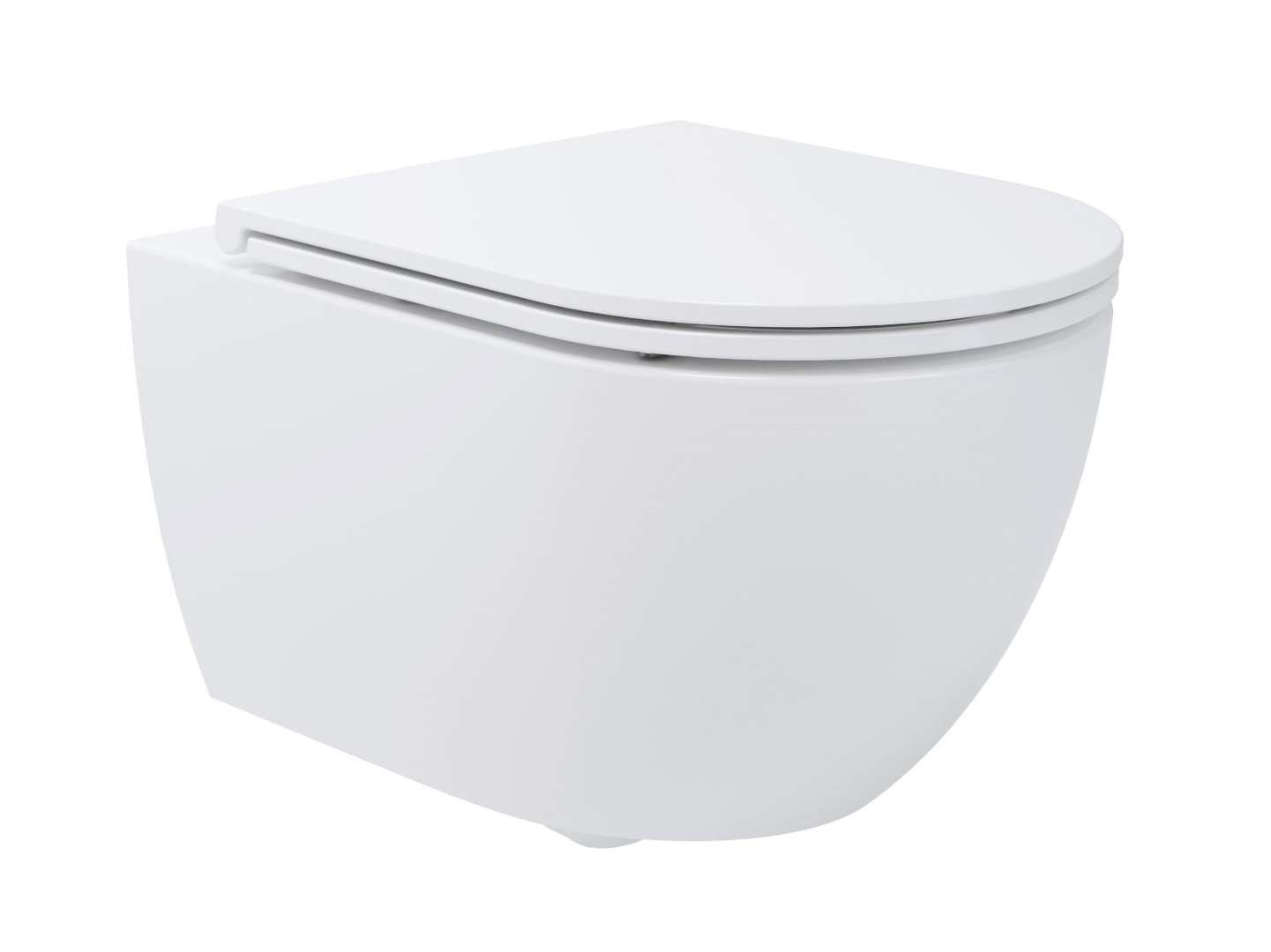 Kielle Oudee - Wand-wc Mit Softclose-sitz, Vortex Rimless+, Weiß 30102020-set1
