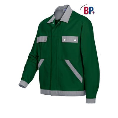 Arbeitsjacke 1454 720 mittelgrün/hellgrau, Größe 52/54