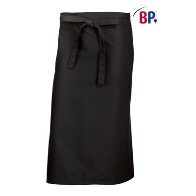 Bistroschürze lang (Weite 125cm) 1922 400 schwarz, Größe 125/90
