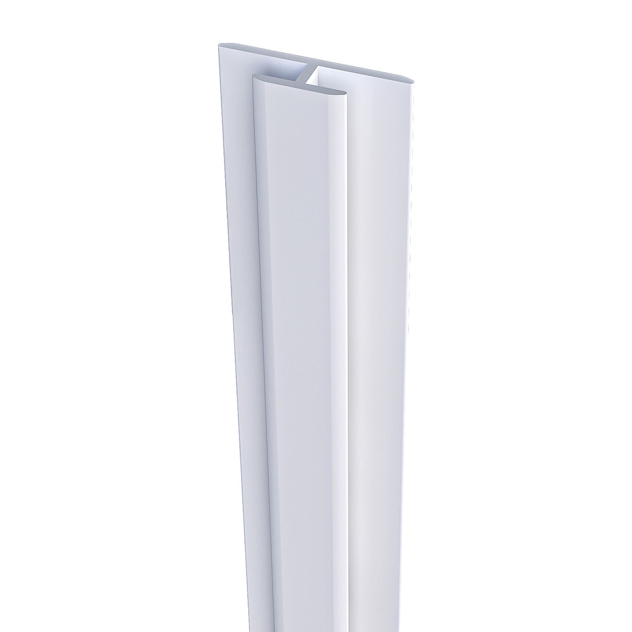 Duschparadies 210cm H-profil Aluminium Profil Verbindungsprofile Für 3mm Aluverbundplatte Matt Weiß