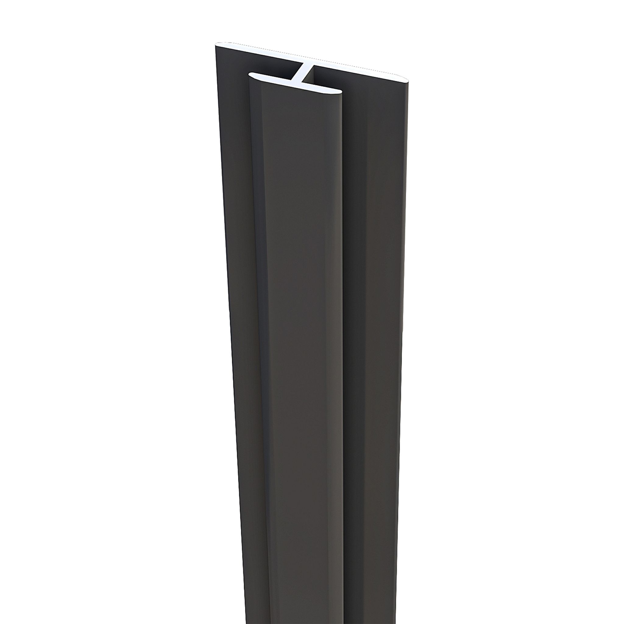 Duschparadies 210cm H-profil Aluminium Profil Verbindungsprofile Für 3mm Aluverbundplatte Matt Schwarz