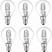 Fliti 6er-pack G45 E14 28w Dimmbare Halogenlampen, Warmweiß 2700k, 360° Abstrahlwinkel, 370lm