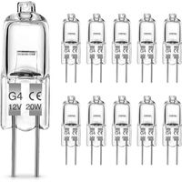 Fliti G4 20w 12v Halogenlampe, Warmweiß 2700k, 300lm, Cri 99+, 10er-pack