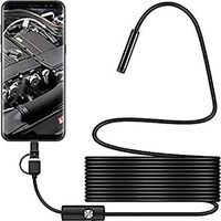 Fliti Usb-c 2mp Ip67 Inspektionskamera Mit 5 M Halbstarrem Kabel, 6 Leds, 360°-drehung Für Unzugängliche Bereiche