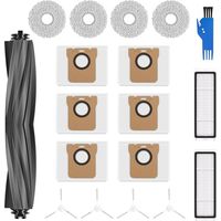 Fliti Zubehörset Für Dreame L10s Ultra L10 Ultra Saugroboter – 6 X 3l Beutel + 4 Tücher + 4 Seitenbürsten + 2 Aba-filter