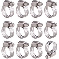 Fliti Edelstahl-schlauchschellen 9-16 Mm, 12er-pack