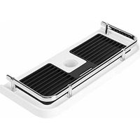 Fliti Duschablage Ohne Bohren – Verstellbare Halterung Für 19–25 Mm Stangen – Korrosionsbeständiges Abs & Aluminium – 30 X 12 X 6 Cm – Tragkraft: 8 Kg – Kueatily