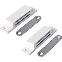Fliti Extra Starker Möbelmagnet, 13 Kg, 2er-pack, Weiß, Für Türen, Schubladen, Kunststoff, Verzinkten Stahl