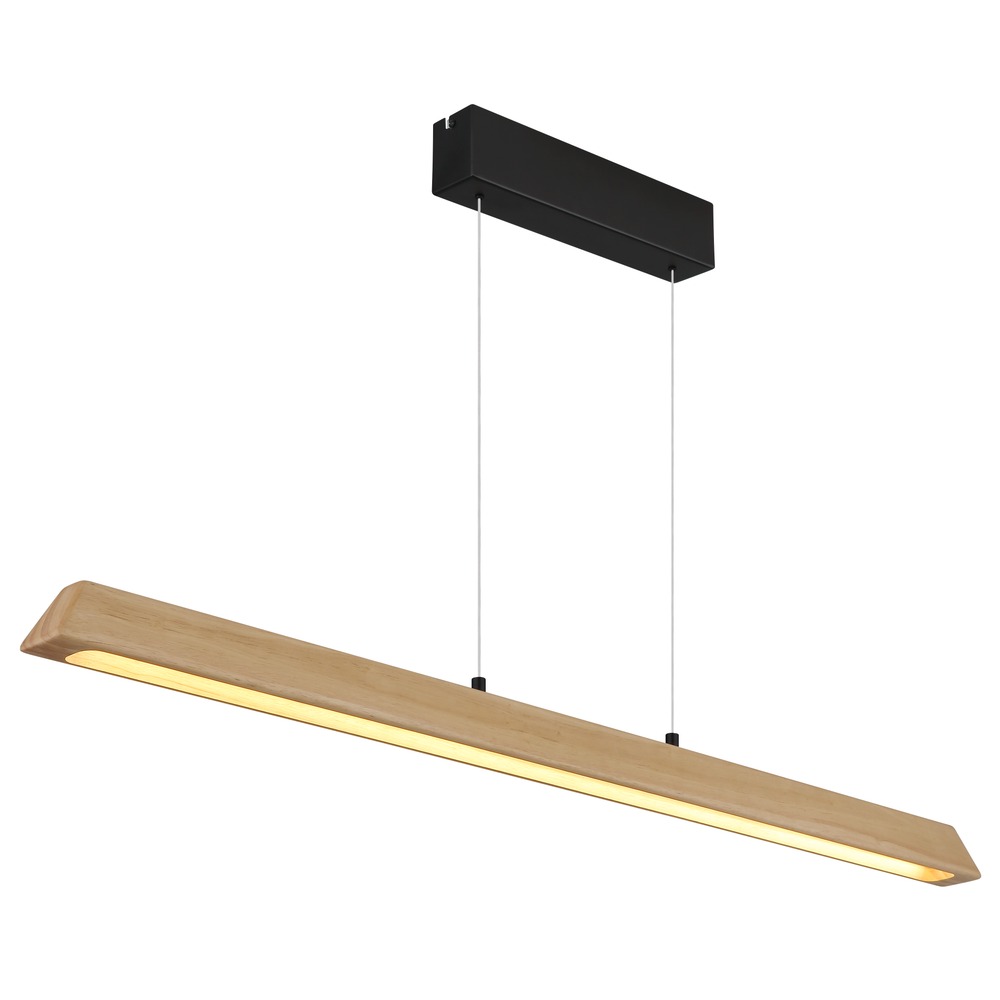 Led Pendelleuchte Höhenverstellbar Cct Touch Dimmbar Schwarz Matt H 150 Cm