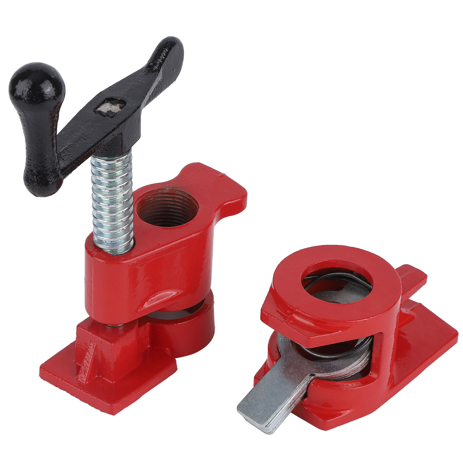 4er-set 3/4" Schnellspann-hochleistungs-klemmen Mit Breiter Basis Aus Eisen, Holz Und Metall Für Die Holzbearbeitung An Werkbänken