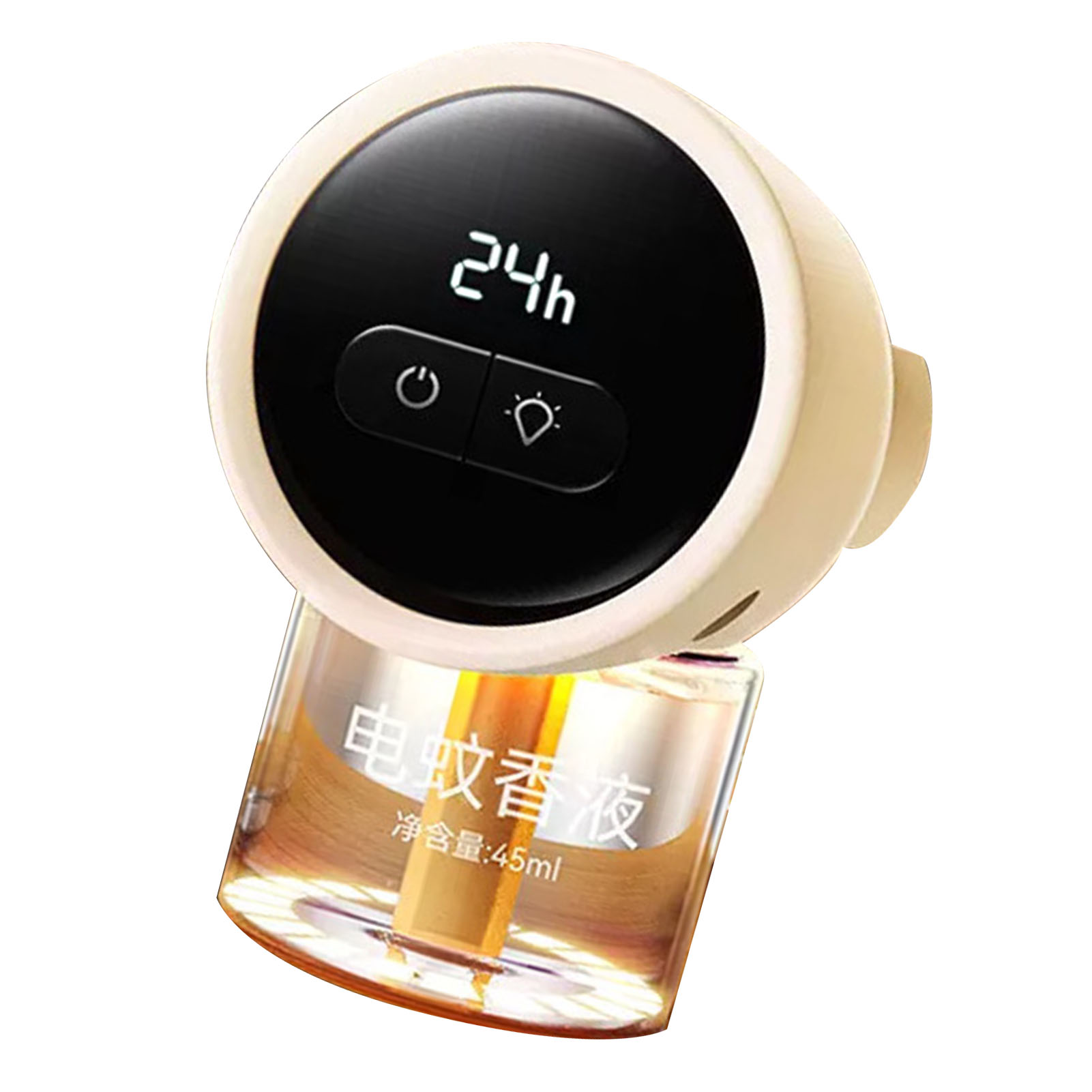 Elektrischer Fliegenvernichter Mit Steckeranschluss, Geruchlos, Intelligenter Timer, Beige, Abs-kunststoff, Intelligenter Timer, Steckertyp