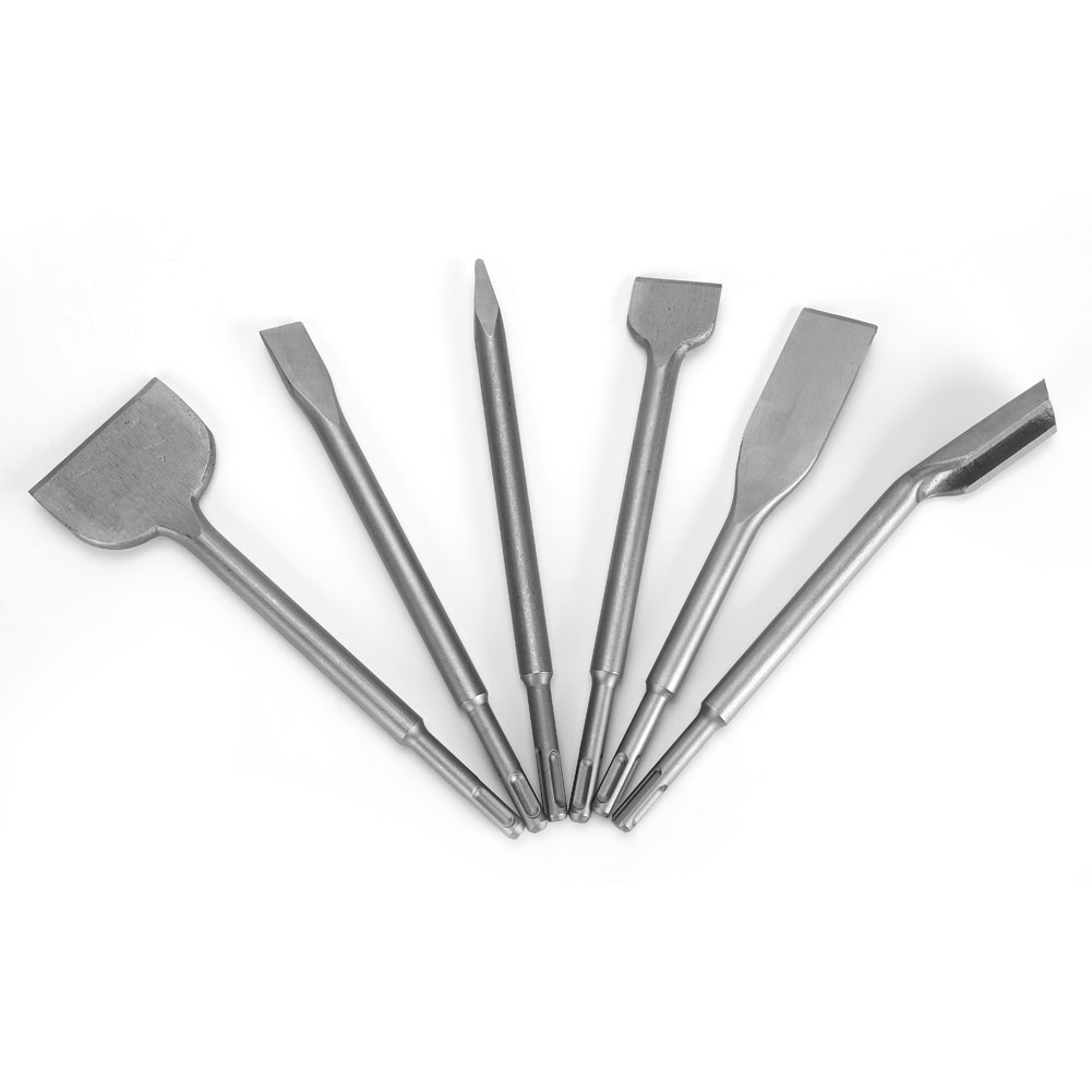 6-teiliges Bohrhammer-set Mit Sds-plus-bohrer Und Meißel Für Betonwände