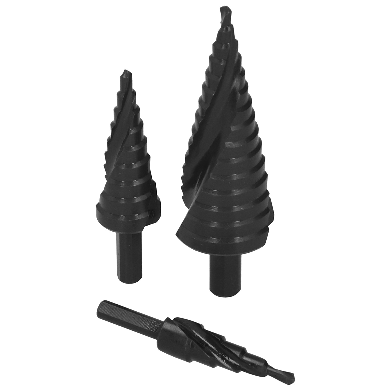 3-teiliges Spiral-stufenbohrer-set, Multifunktionales Werkzeug Für Industrie, Heimwerker Und Metallbearbeitung