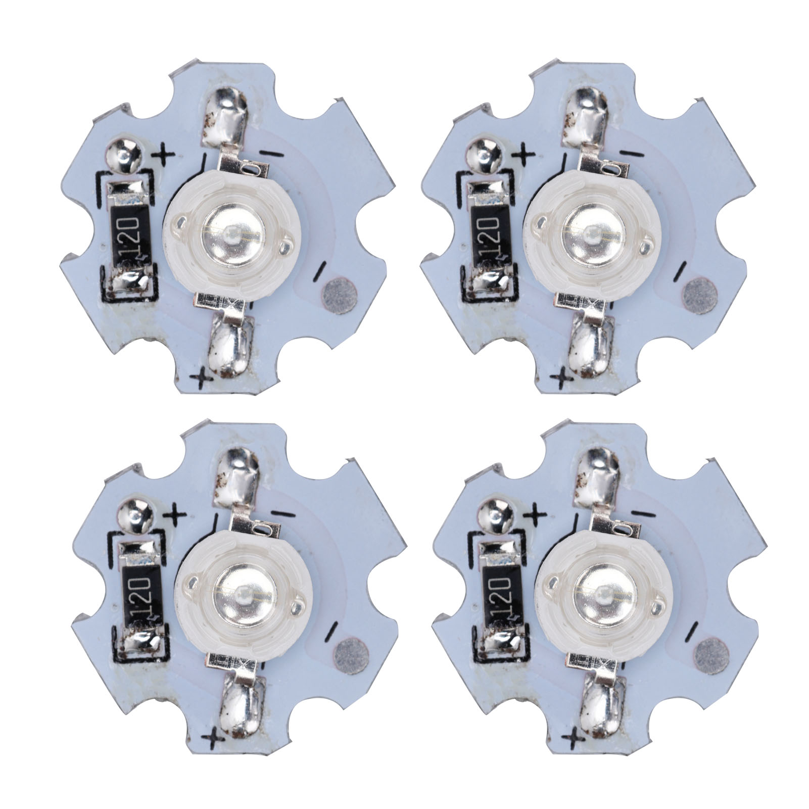 25 Stück 0,5 W 5 V Hochleistungs-led-lampenperlen-lichtquellenchip Mit Aluminiumplatte, Blaues Licht: 455–460 Nm