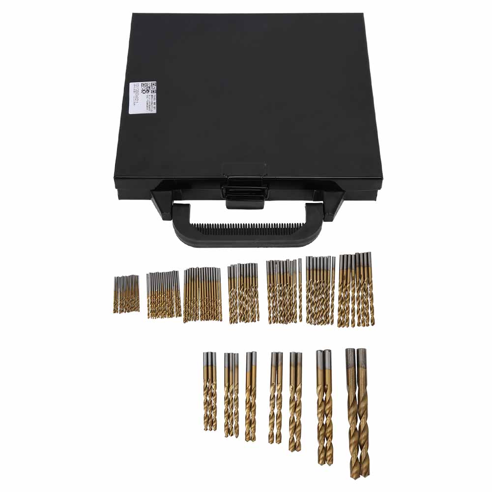99-teiliges Spiralbohrer-set Aus Hochleistungs-schnellstahl Für Elektrische Handbohrmaschinen, Rundschaftbohrer 1,0–3,0 Mm