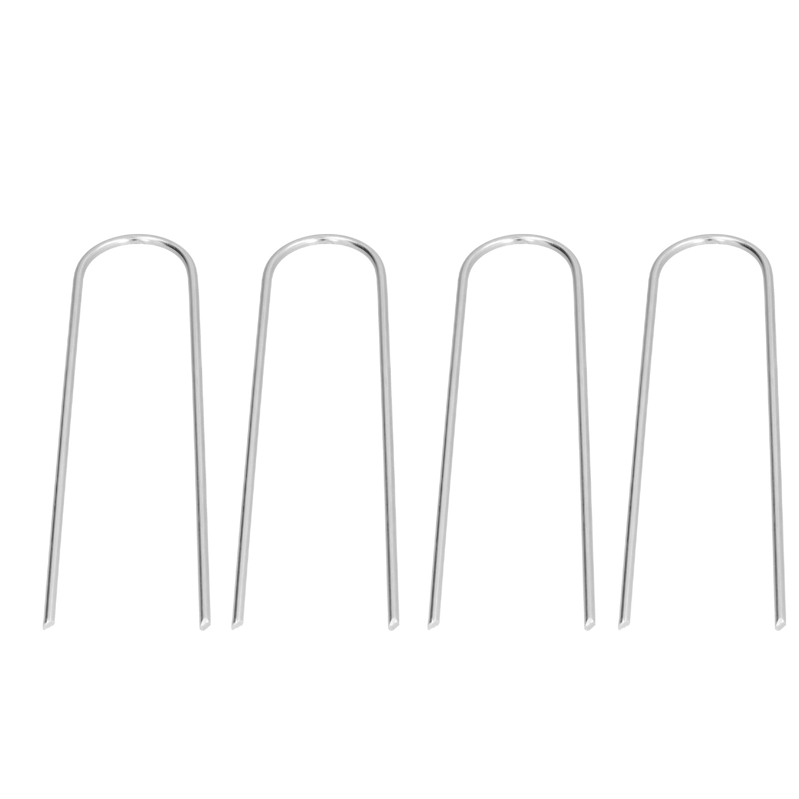 4 Stück U-förmige Zeltnägel, Bodenanker Aus Hochfestem Edelstahl, Gartennägel Zur Befestigung Von Rasenflächen