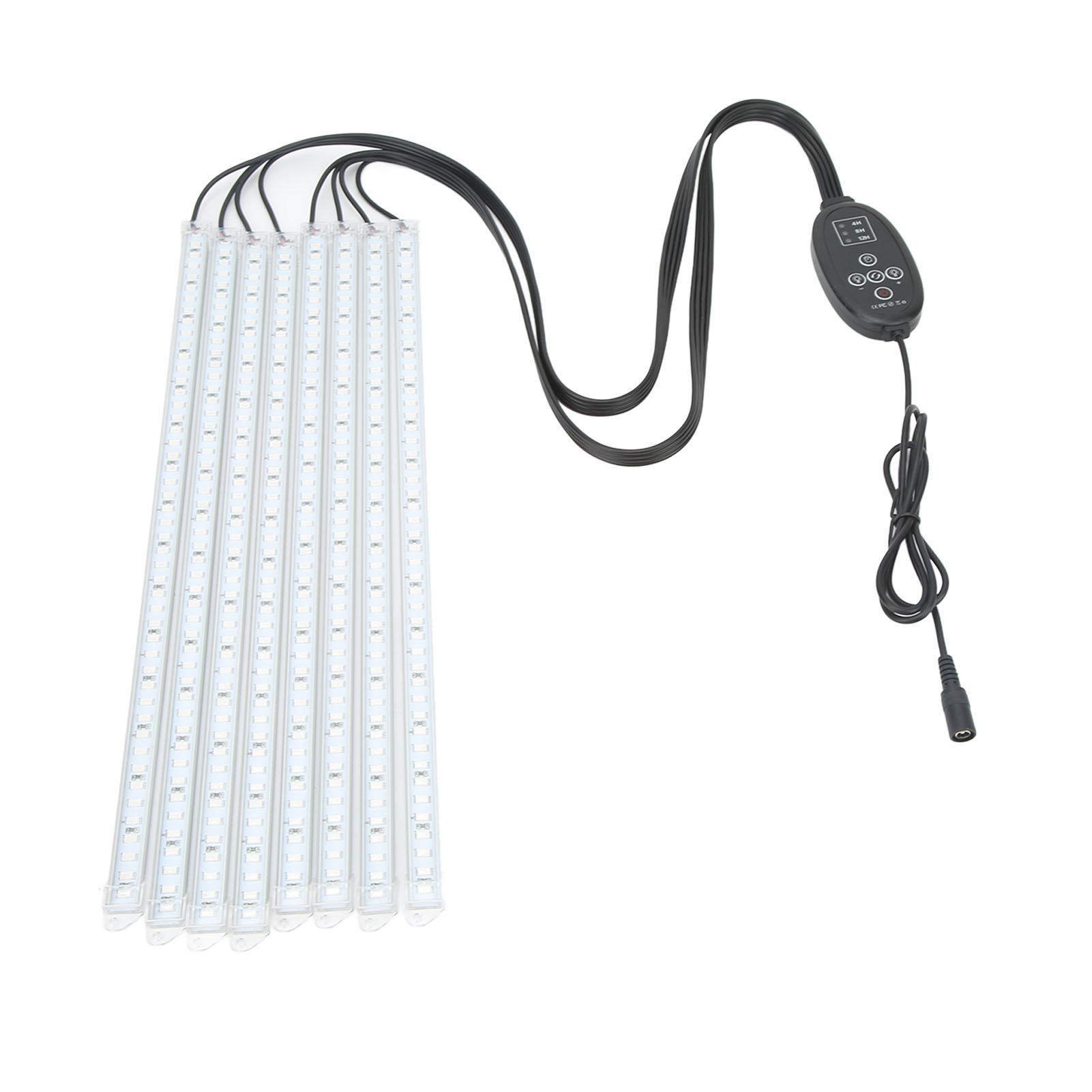 Led-pflanzenlampe Mit 8 Led-streifen, Timer-dimmfunktion, Rot- Und Blaulicht, 100–240 V, Eu-stecker