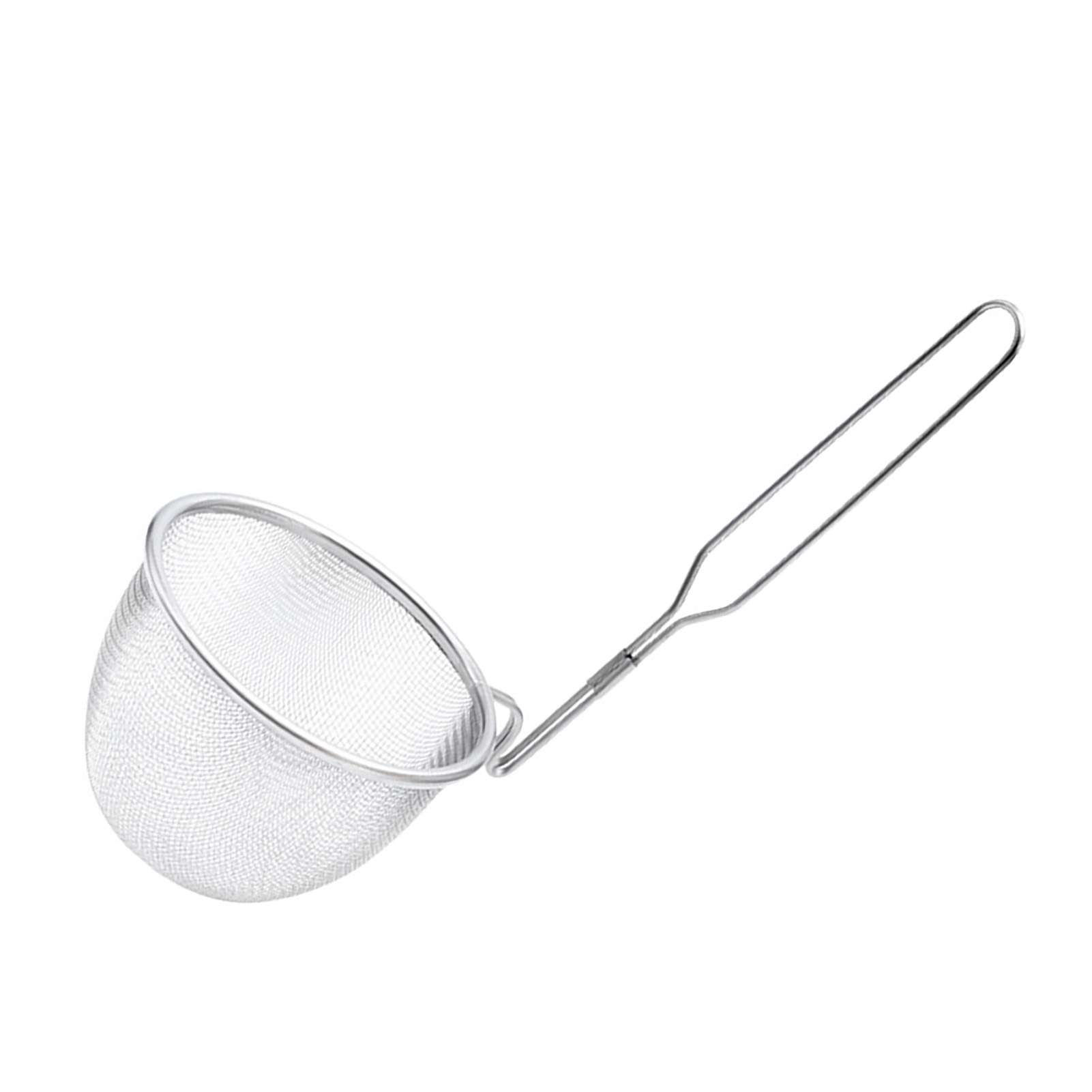 Nudelsieb Aus Edelstahl, Ergonomisches Design, Rutschfester Griff, Geeignet Zum Abtropfen Von Nudeln Und Teigtaschen