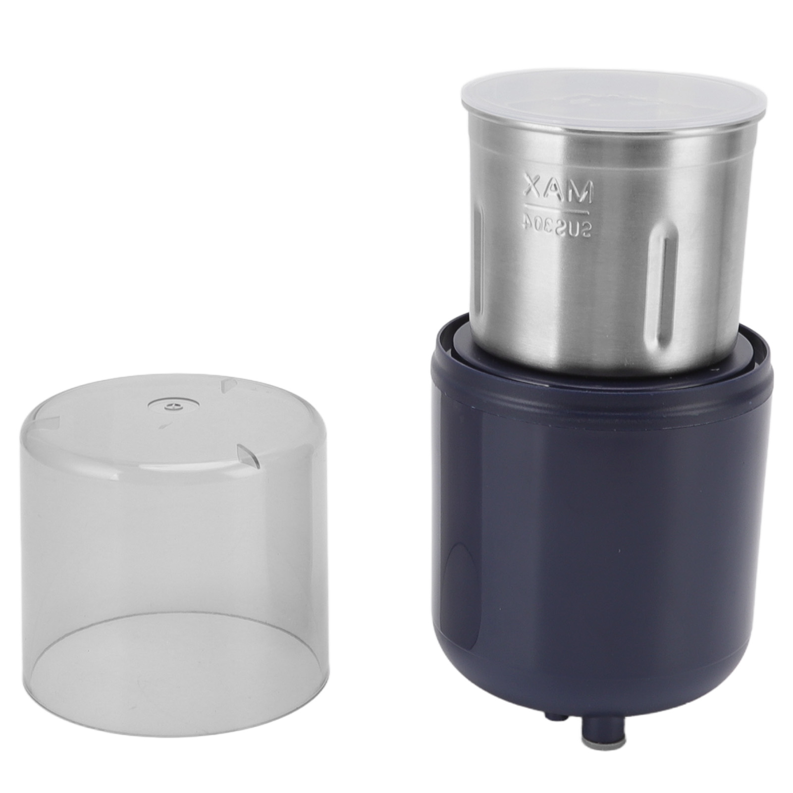 Elektrische Kaffeemühle Aus Edelstahl, 200 W, Abnehmbarer Mahlwerksaufsatz, Zum Herunterdrücken, Für Küche, Haushalt Und Büro, 250 V, Eu-stecker