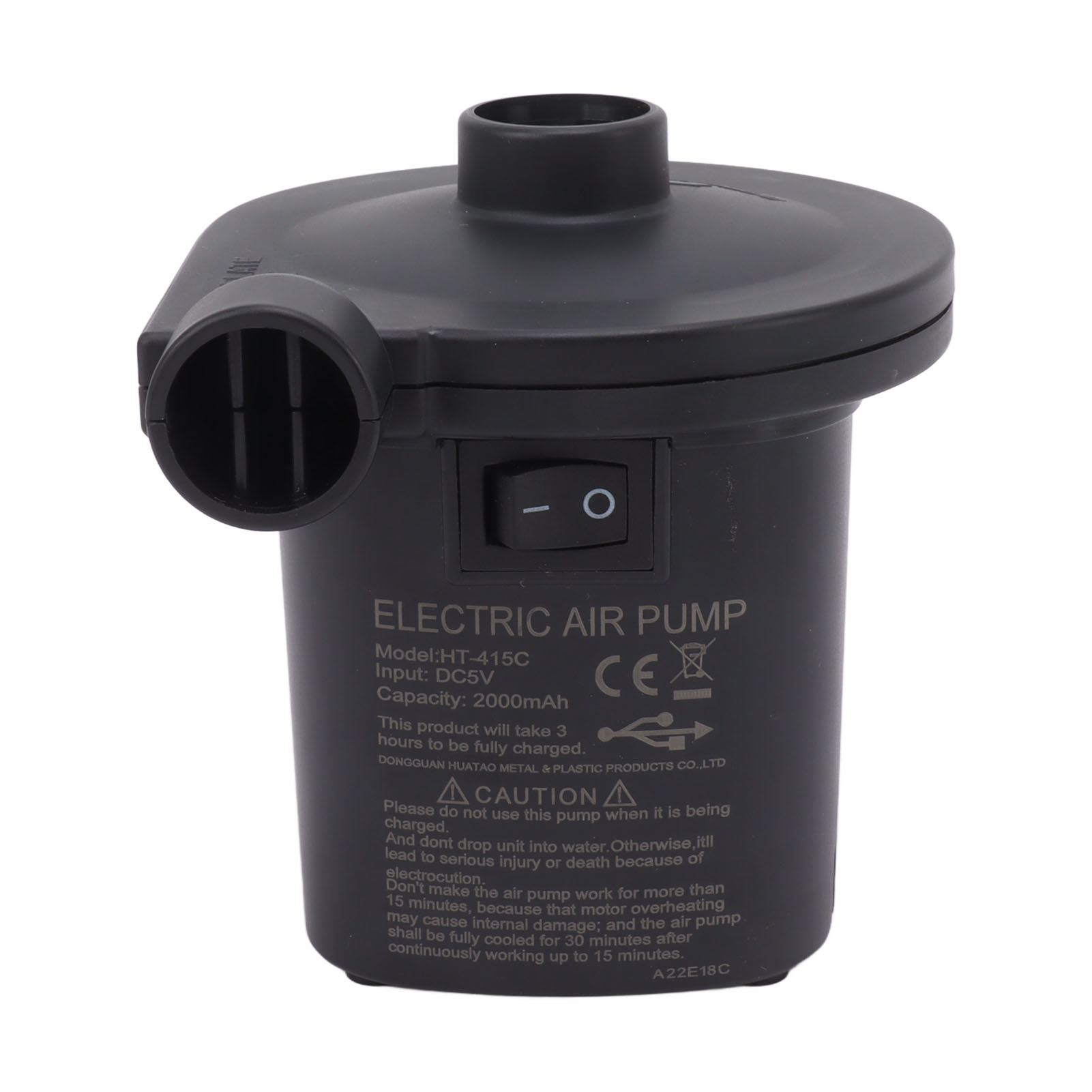 Elektrische Luftpumpe 50w, Hocheffizient Und Geräuscharm, Zum Aufpumpen Von Aufblasbaren Kajakmatratzen.