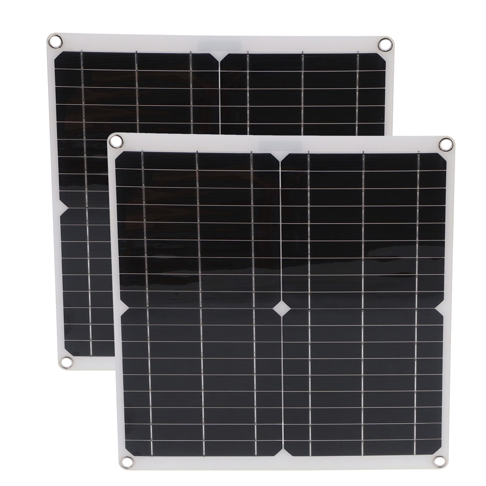 2 Stück 25w Solarpanel 20v 40a Solarladeregler Photovoltaik-system-set Für Boot Auto