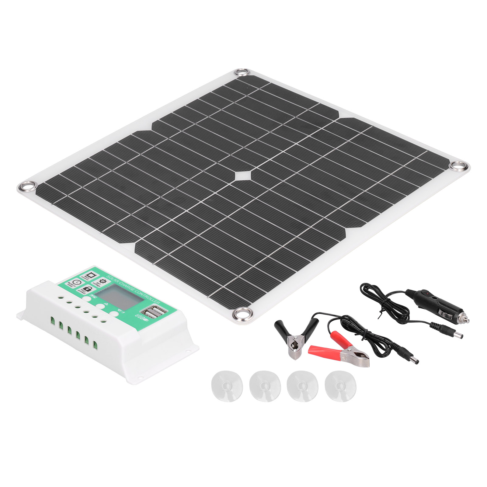 40w 18v Monokristallines Silizium-flexibles Solarmodul Mit 20a Solarladeregler Für Den Außenbereich