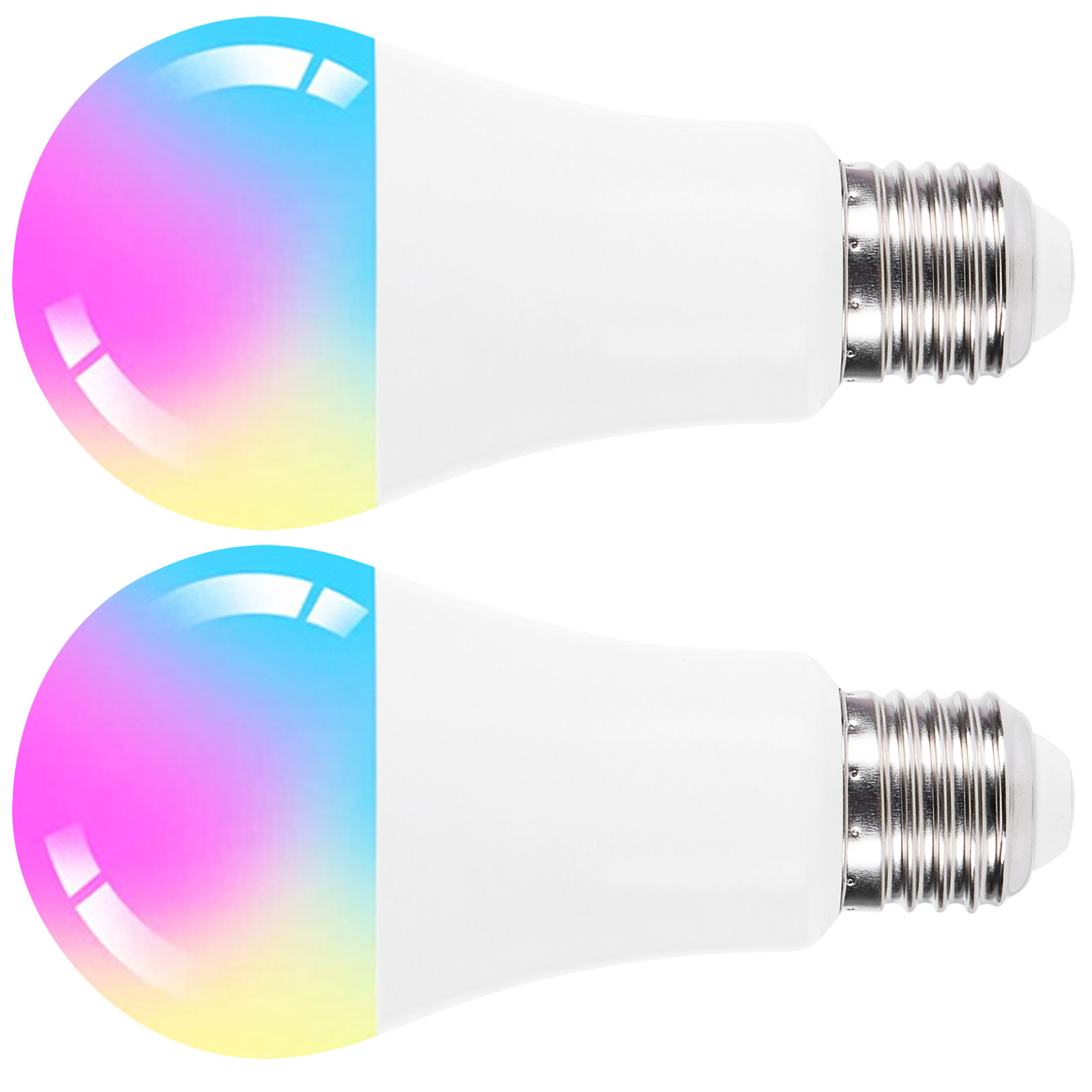 2 Stück E27 Led-lampen, 10 W, Farbenfrohe Rgb-lampen Mit Fernbedienung Für Die Heimdekoration, 85–265 V