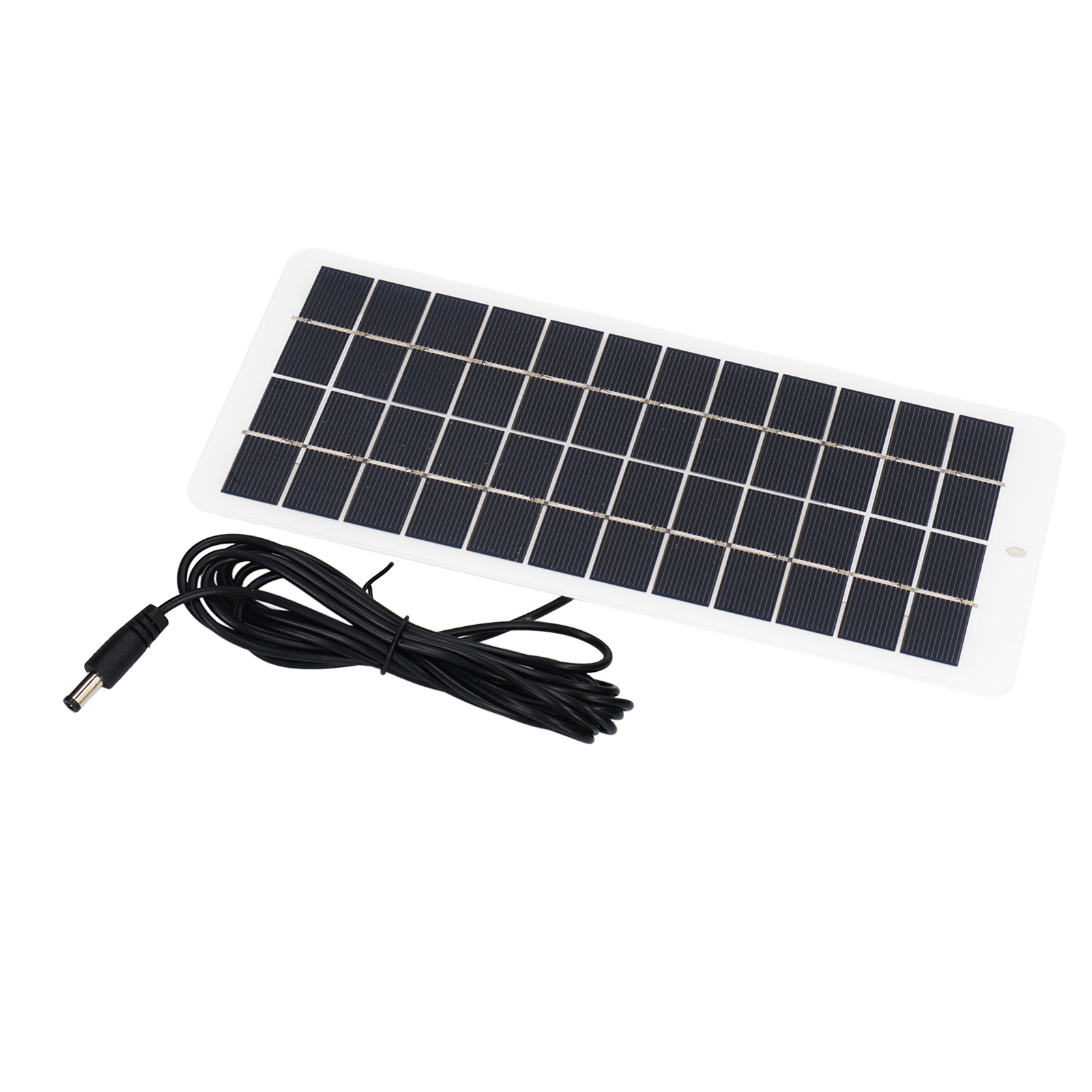 Tragbare Solarzelle Aus Polysilizium Mit Hoher Lichtdurchlässigkeit Und Dc-schnittstelle Für 3,7-v-batterie, 5 W, 12 V