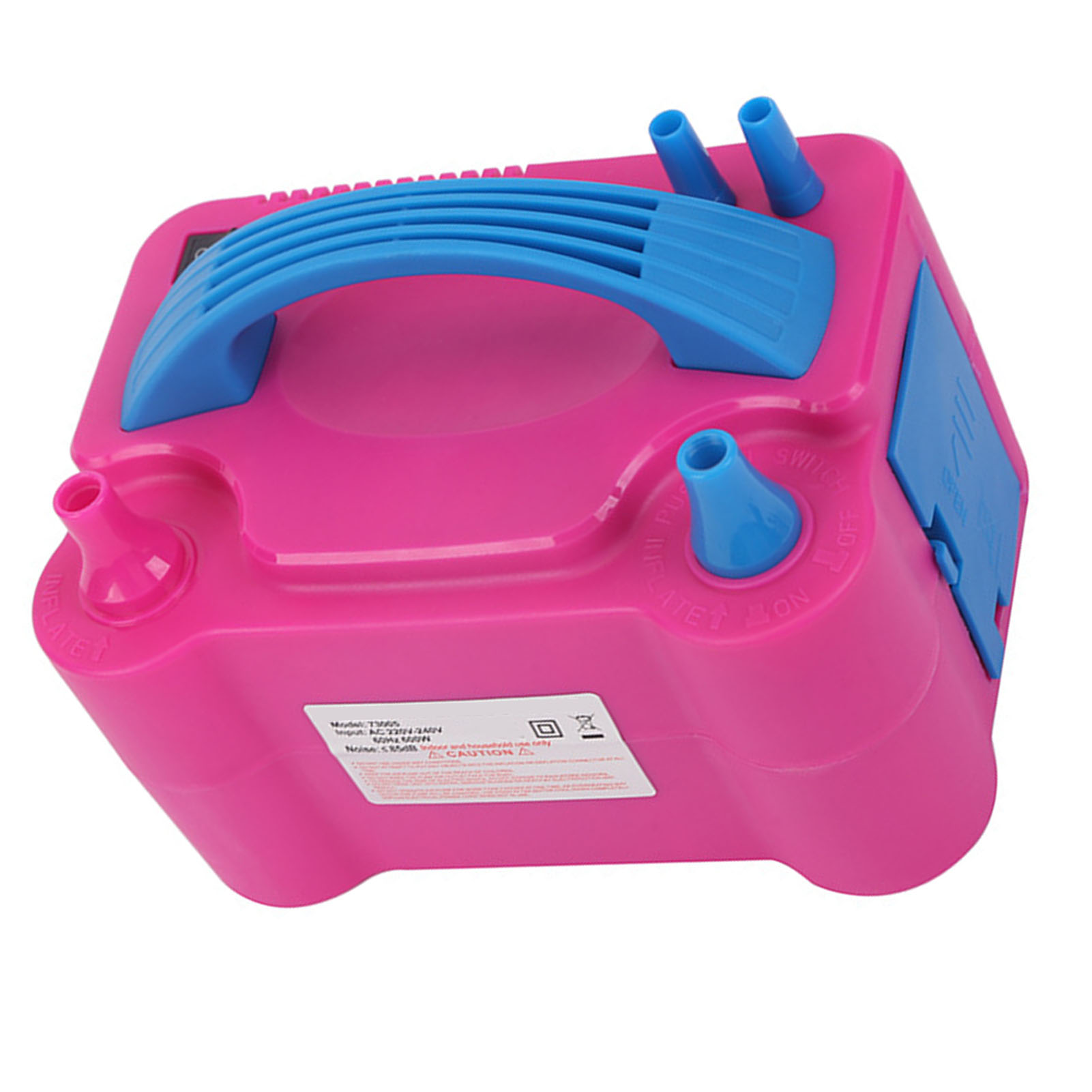 Elektrische Luftballonpumpe, Tragbar, Mit Zwei Düsen, Elektrisches Gebläse, Luftpumpe Zum Aufblasen Von Dekorationsballons, Partyzubehör, Typ F, Eu 220–240 V