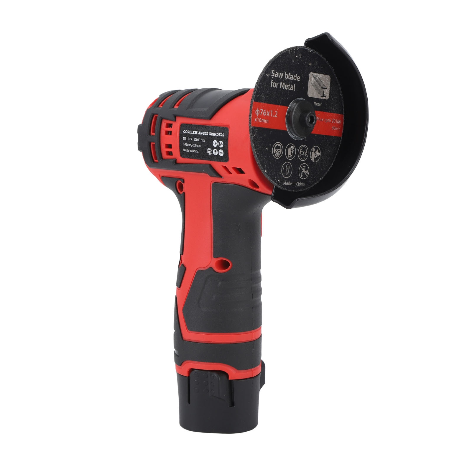12v Mini-winkelschleifer Mit Bürstenantrieb, 12000 U/min, Poliermaschine, Trennschleifer Für Den Heimgebrauch, 110–240v Eu-stecker, 2000mah