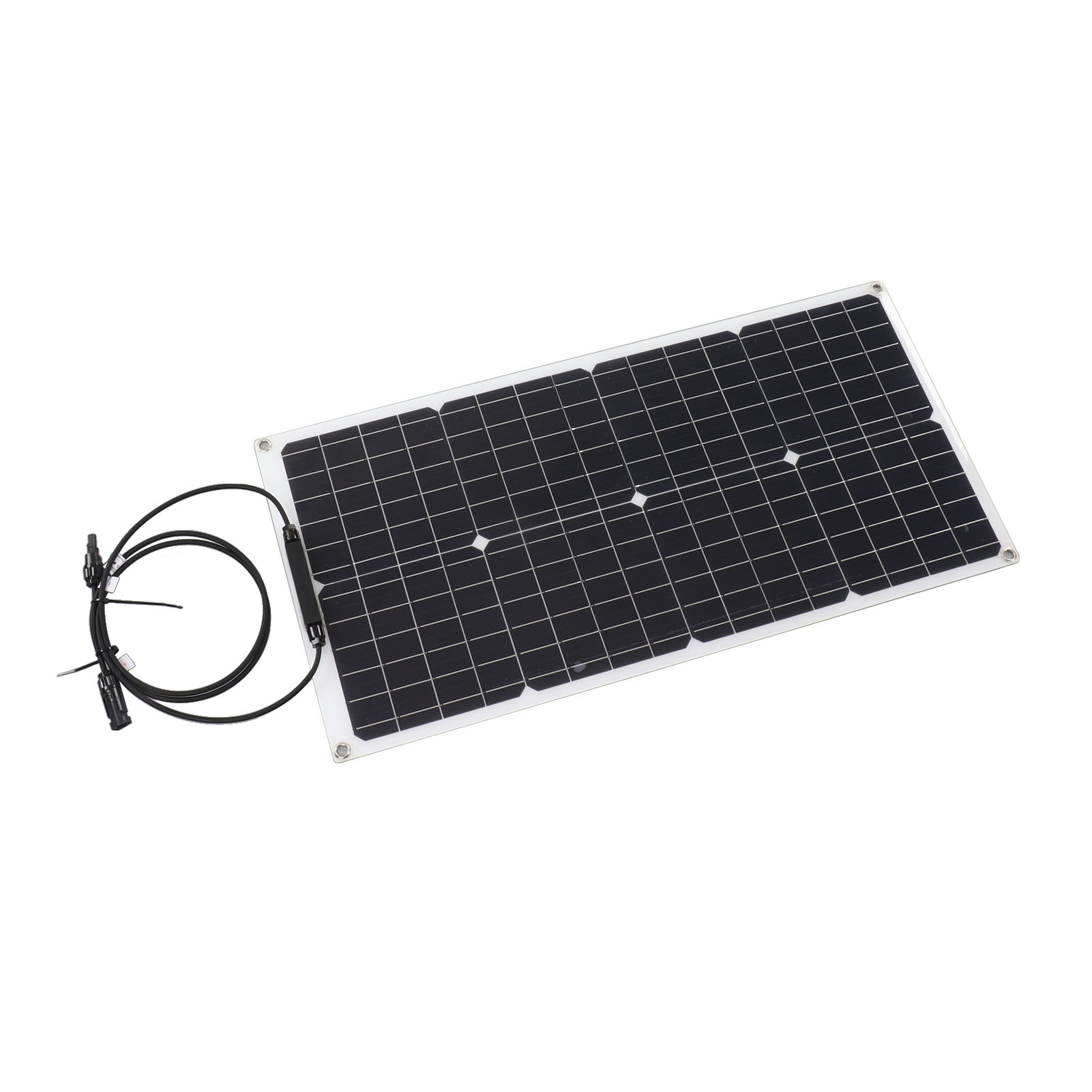 50w 18v Solarmodul, Monokristallin, Ip65 Wasserdicht, Tragbares Solar-photovoltaikmodul Für Auto, Wohnmobil, Boot