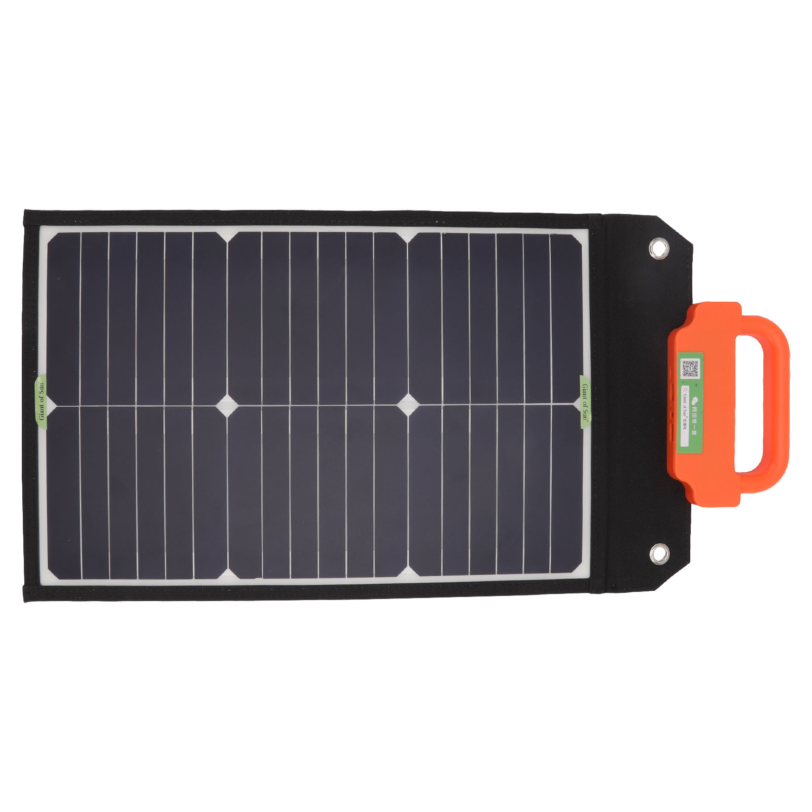 Tragbares 50w 18v Solarladegerät Mit Griff, Zwei Usb-schnellladeanschlüssen, Monokristallinem Solarpanel Für Reisen