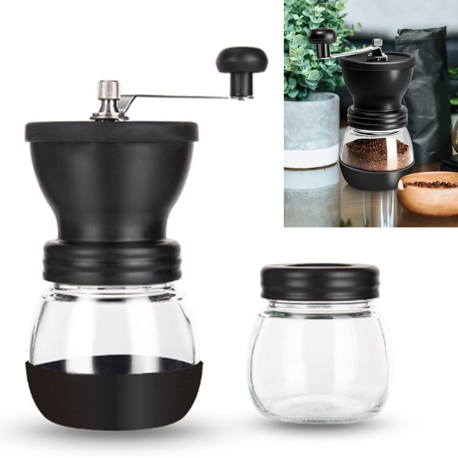 Manuelle Kaffeemühle Mit Manuell Einstellbarem Wassertank, Kleine Handkaffeemaschine