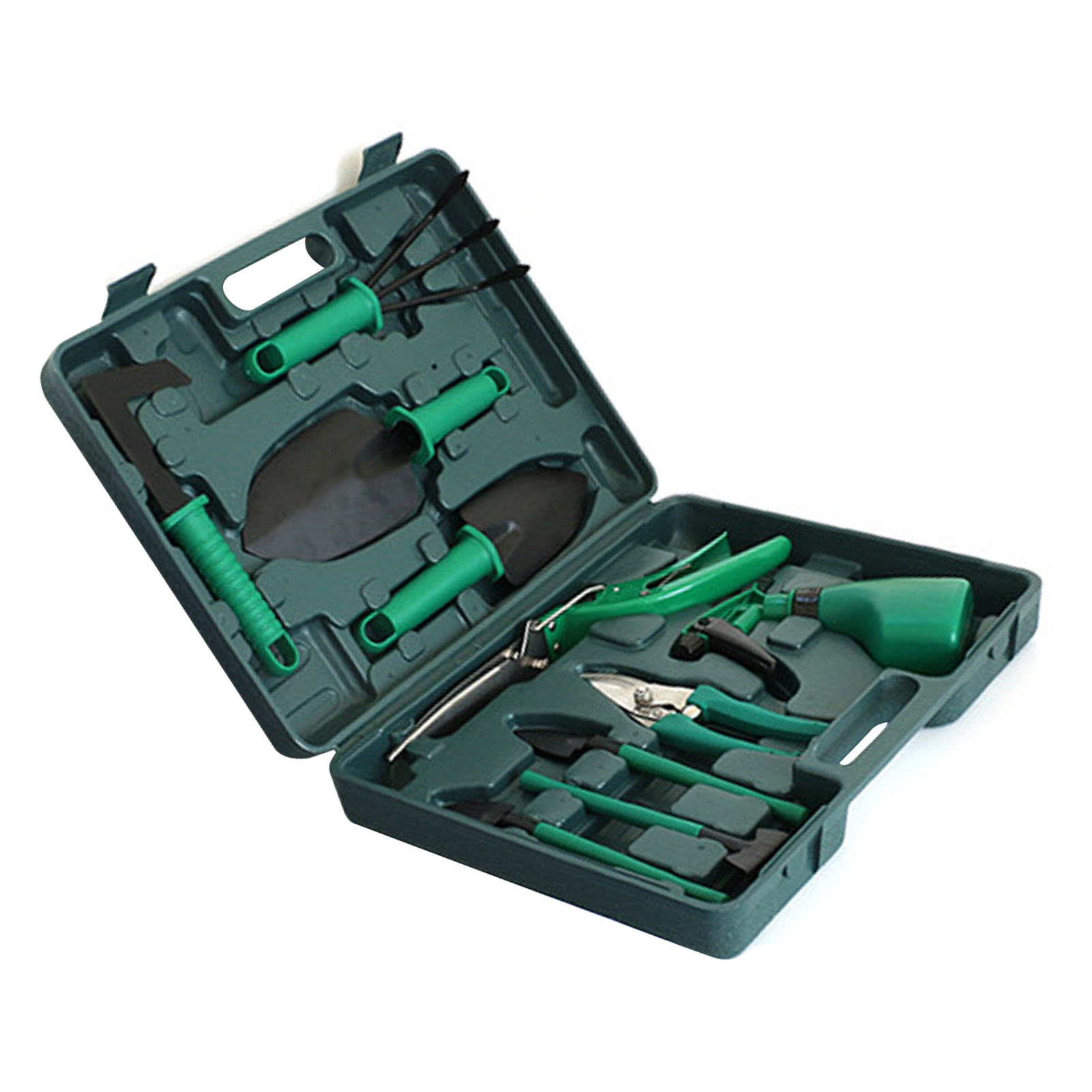 Gartenscheren-set Für Topfpflanzen, Unkrautbekämpfung, Bonsai-schnitt, Gartenwerkzeuge, Grün, 10-teilig