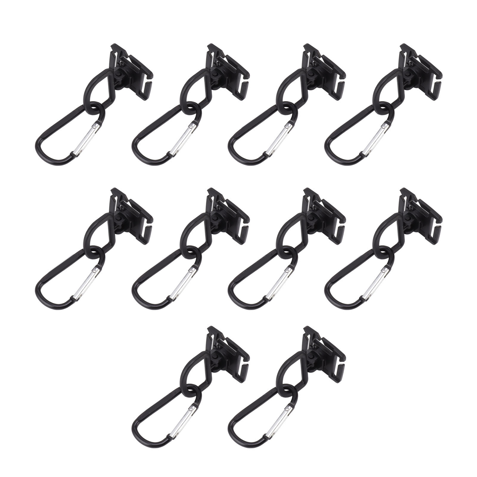 10 Stück Karabinerhaken Aus Pp-aluminiumlegierung Für Zeltgurte, Campinglampen, Zum Aufhängen Von D-förmigen Schnallenhaken Für Outdoor-aktivitäten Wie Bergsteigen Und Wandern