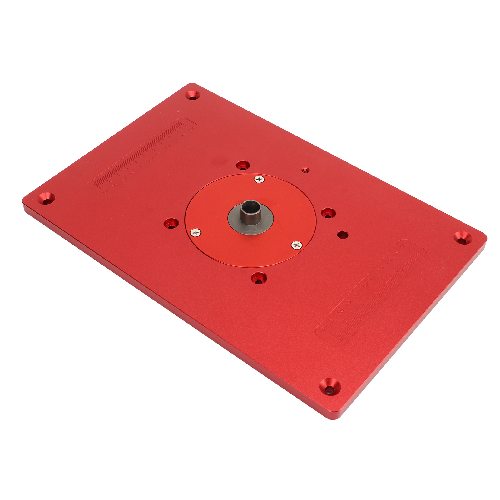 Einlegeplatte Aus Aluminiumlegierung Für Frästische, Hochpräzise Aluminium-fräsplatte Für Die Montage Von Tischplatteneinsätzen In Der Holzbearbeitung