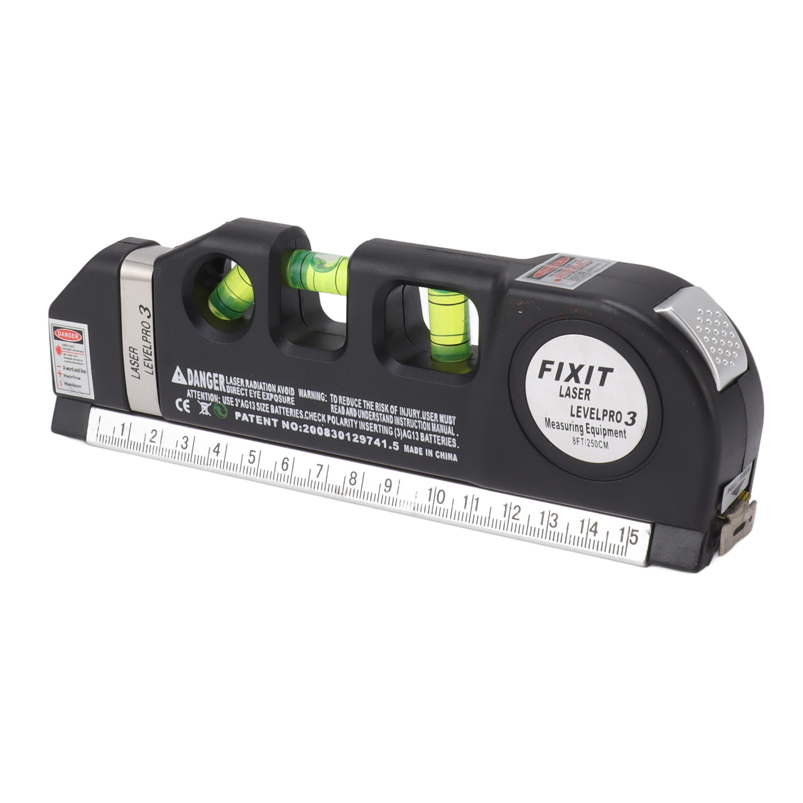 3-in-1-magnetwasserwaage Mit Hochpräziser Libelle Für Bauprojekte, Bilder, Wanddekorationen, Beschriftungen, Malerei Und Heimdekoration