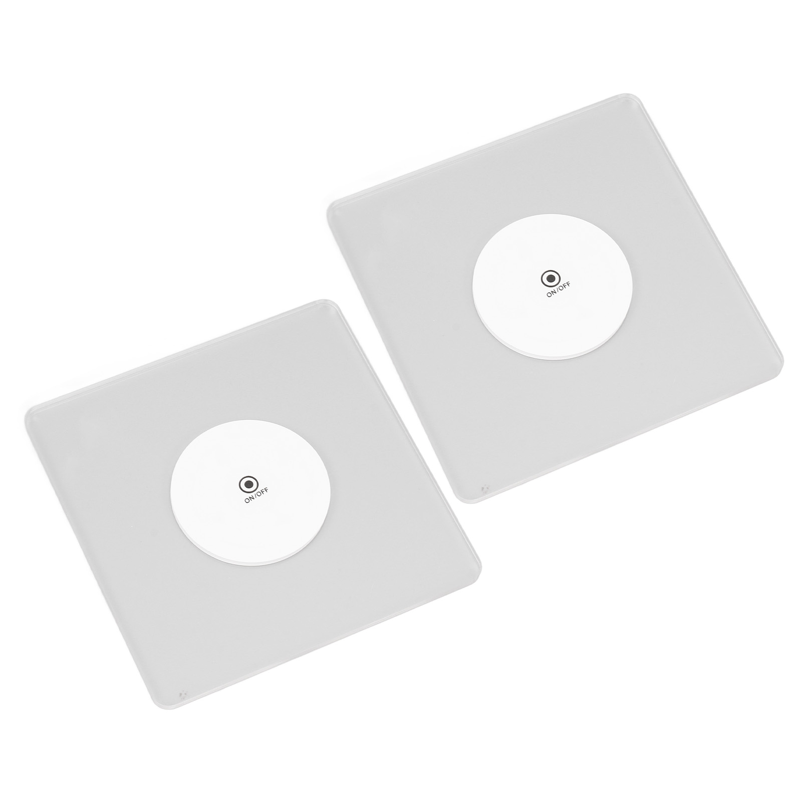 2 Stück Led-beleuchtungs-becheruntersetzer, Quadratisch, Aus Acryl, Verstellbarer Modus, Becheruntersetzer, Lampenfuß Für Bar/ktv