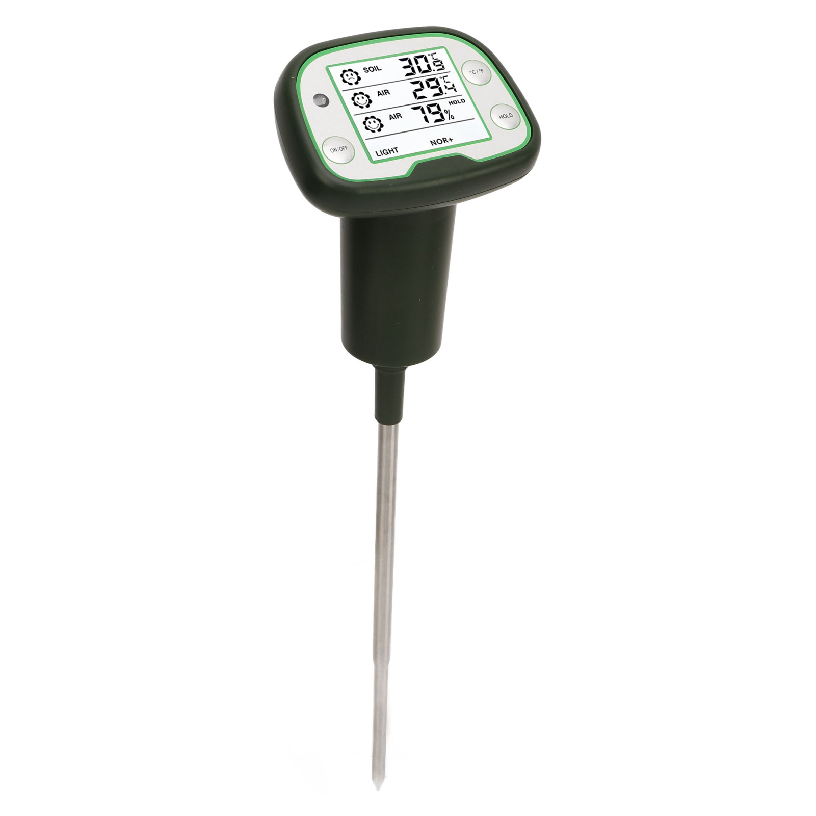 4-in-1-bodendetektor Mit Display, 100-mah-akku, Hoher Genauigkeit Und Datenspeicherung, Digitale Pflanzensonde Für Gartenbau Und Landwirtschaft