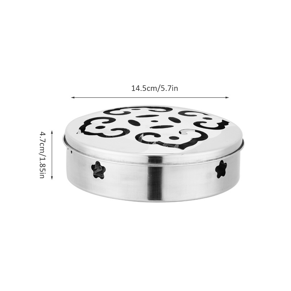 Runde Moskitospiralenbox Aus Edelstahl Mit Deckel
