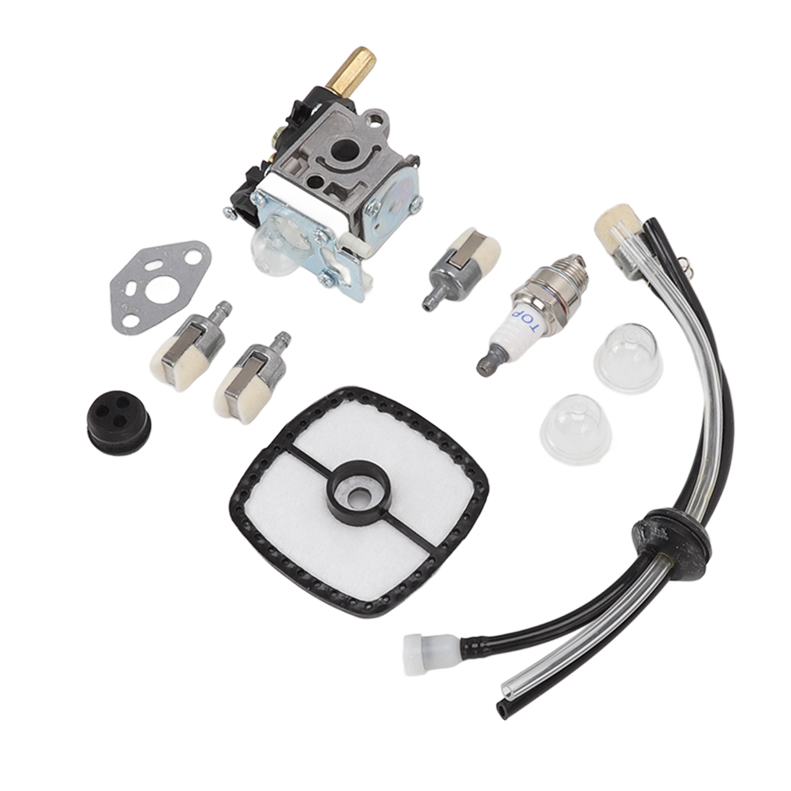 Rasenmäher-vergaser-zündkerzenfilter-set Aus Aluminium, Hohe Zuverlässigkeit, Vergaserersatz Für Pe200, Pe201, Ppf210, Ppf211