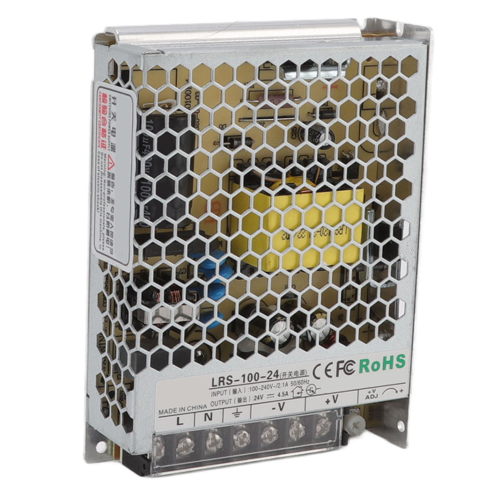 Lrs Schaltnetzteil-transformator Für Industrielle Automatisierungstechnik, Militärische Ausrüstung Und Wissenschaftliche Forschungseinrichtungen, 100–240 V, Lrs 100 W, 24 V, 4,5 A