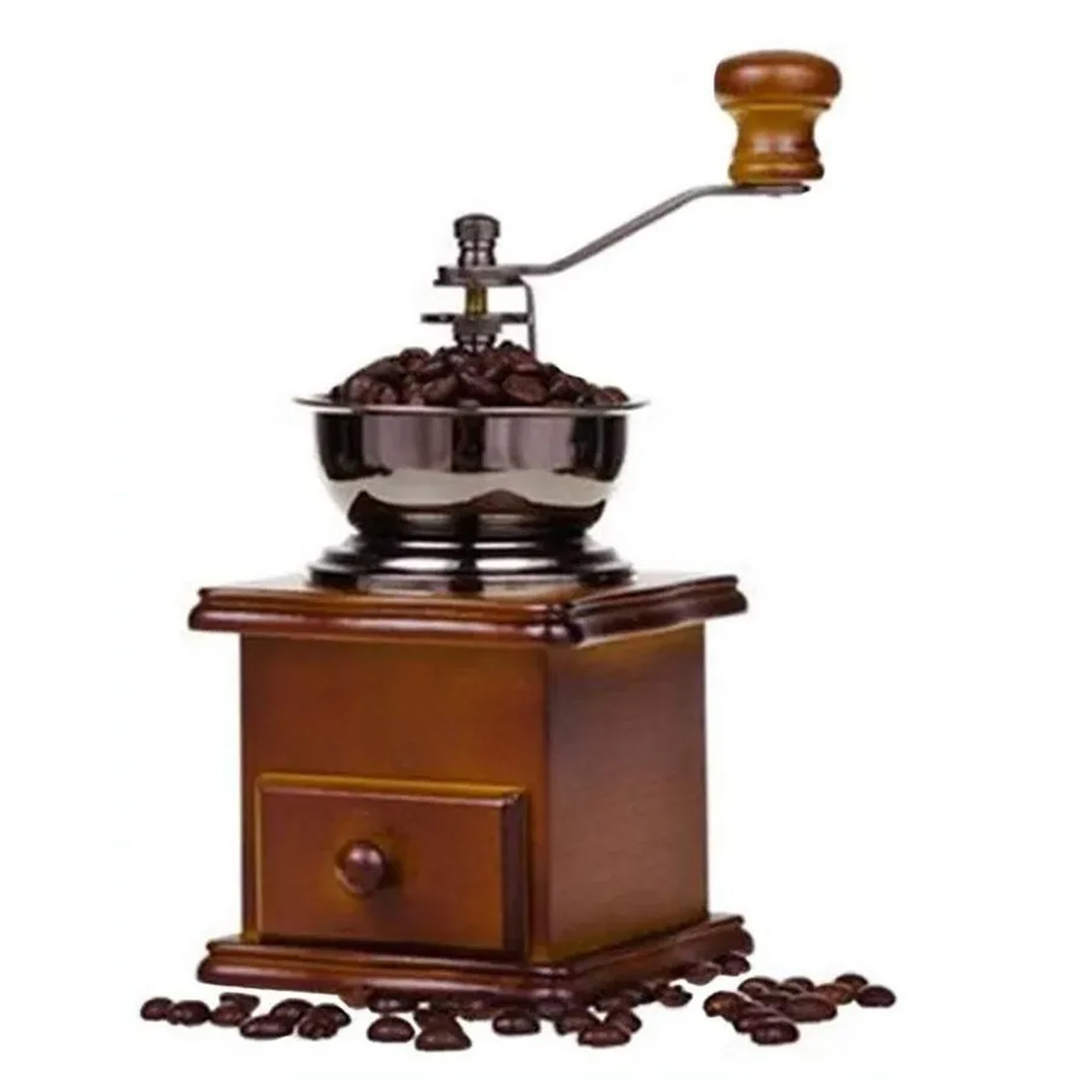 Haushalts-handkaffeemühle Mit Rutschfester Unterlage – Praktische, Robuste Manuelle Kaffeebohnenmühle Für Den Laden